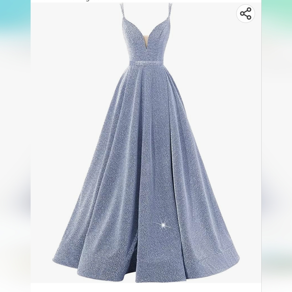 Sparkly Blue Formal Gown/Prom Dress